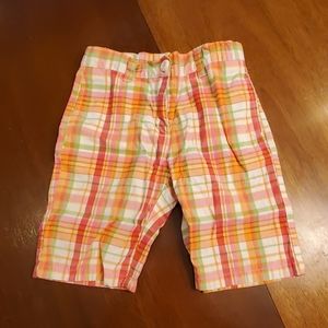 Gymboree plaid Bermuda shorts kids size 7